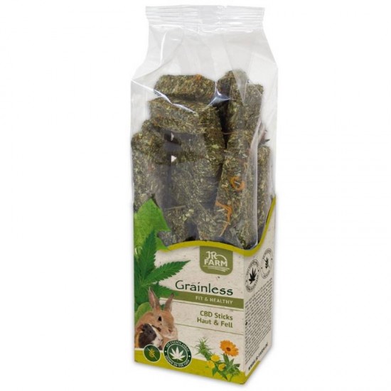 JR Grainless Health CBD Sticks pelo e pelle 75gr mangime complementare JR Grainless Health CBD Sticks pelo e pelle 75gr mangime complementare